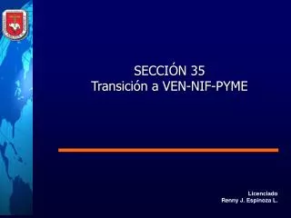 SECCIÓN 35 Transición a VEN-NIF-PYME