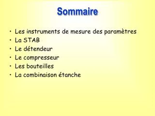 sommaire