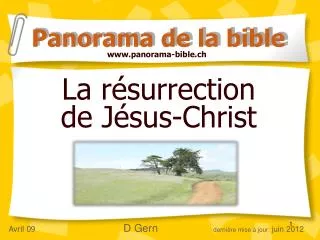 La résurrection de Jésus-Christ