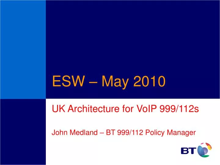 esw may 2010
