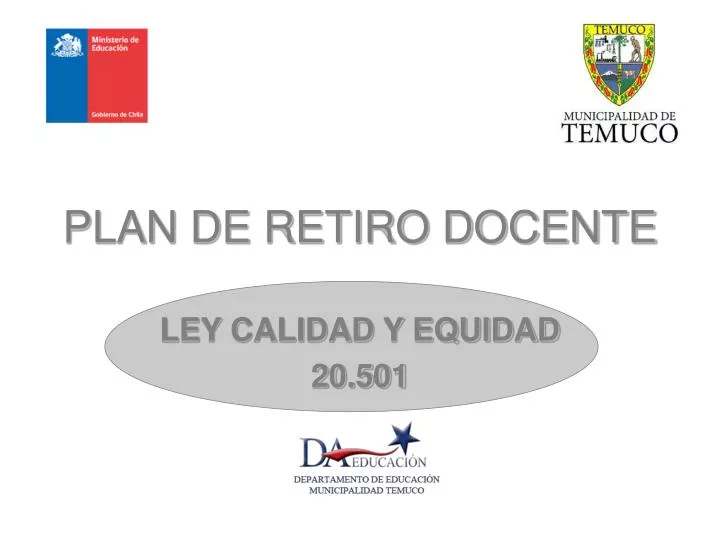 plan de retiro docente