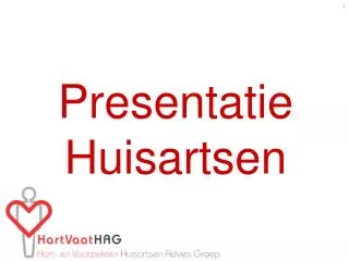 Presentatie Huisartsen