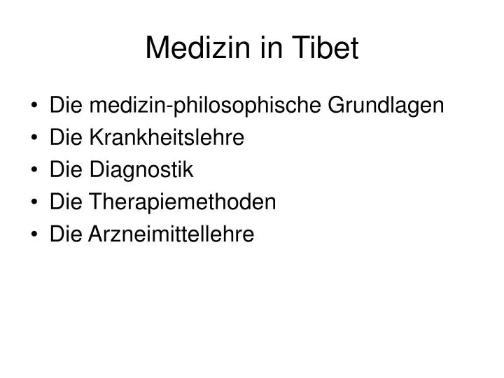 medizin in tibet