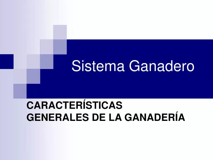 sistema ganadero