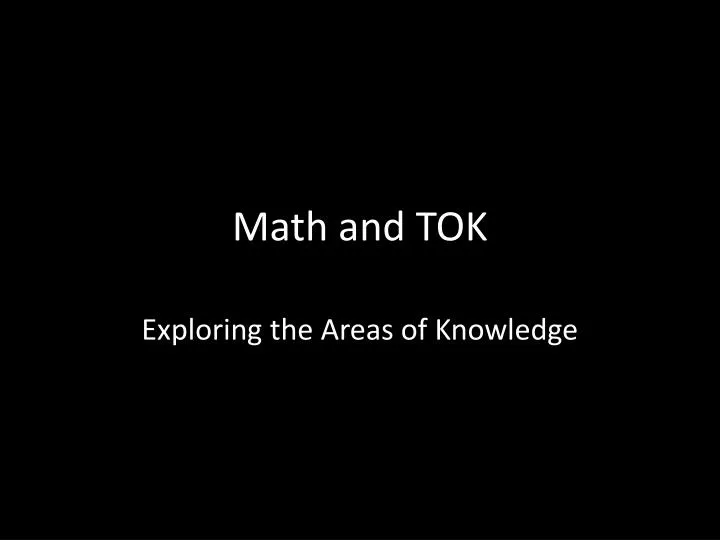 math and tok