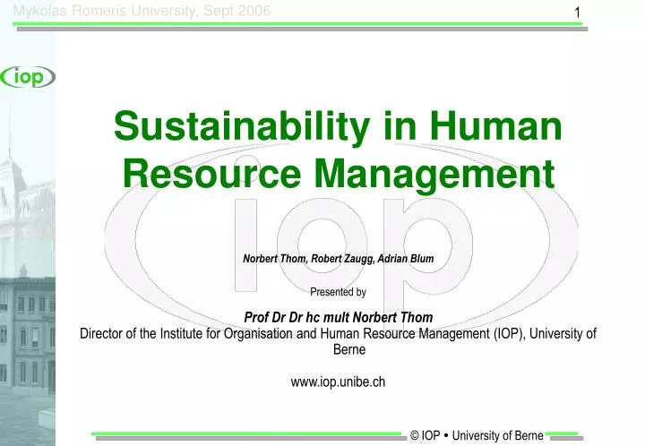 sustainability in human resource management