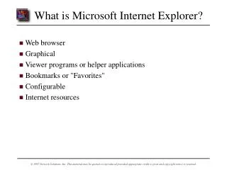 What is Microsoft Internet Explorer?