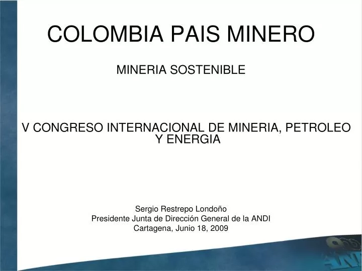 colombia pais minero