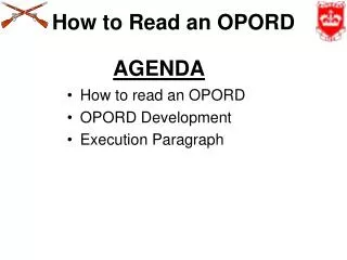 How to Read an OPORD