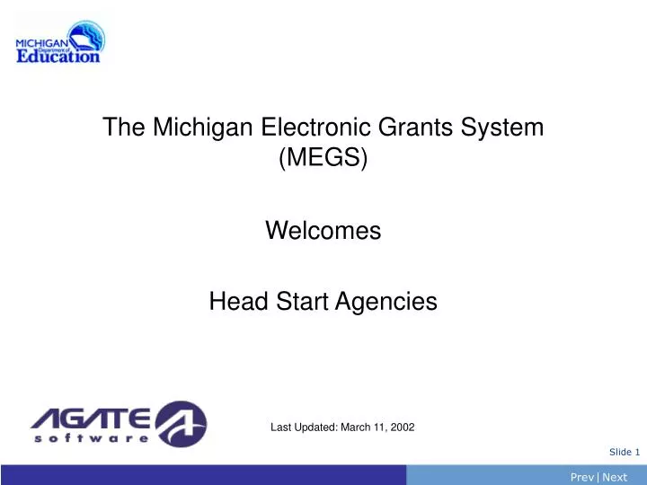 the michigan electronic grants system megs welcomes head start agencies