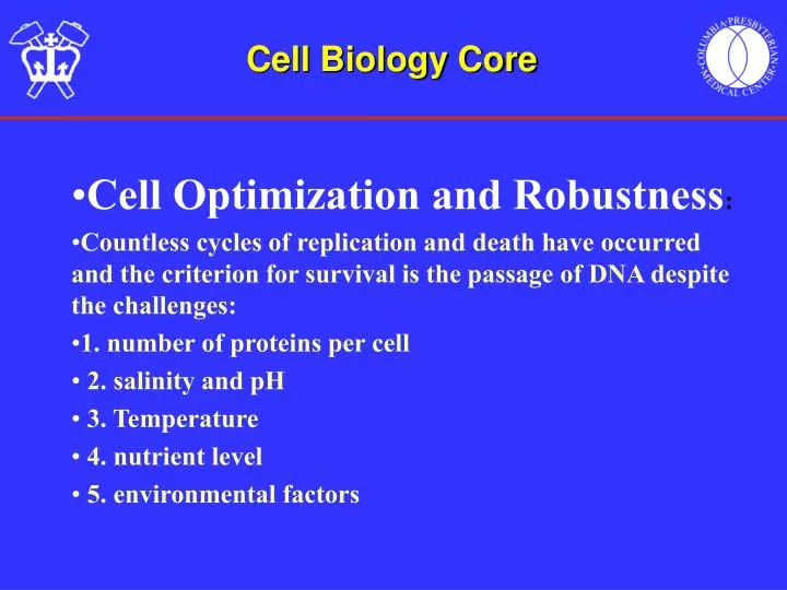 cell biology core