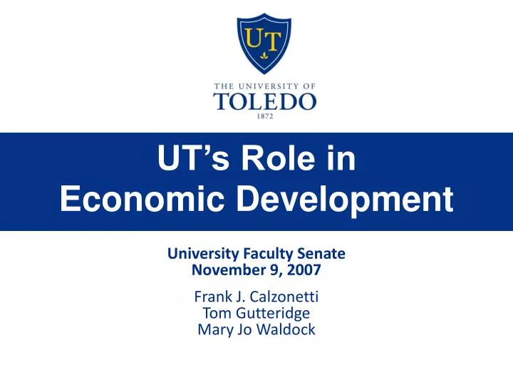 ut s role in economic development