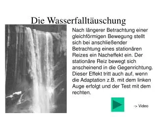 die wasserfallt uschung