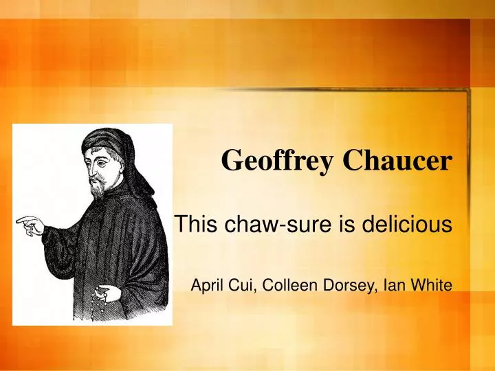 geoffrey chaucer