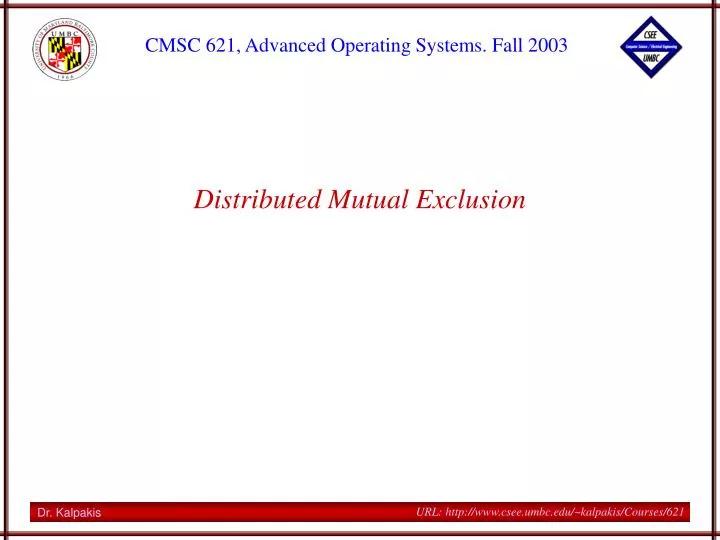 distributed mutual exclusion