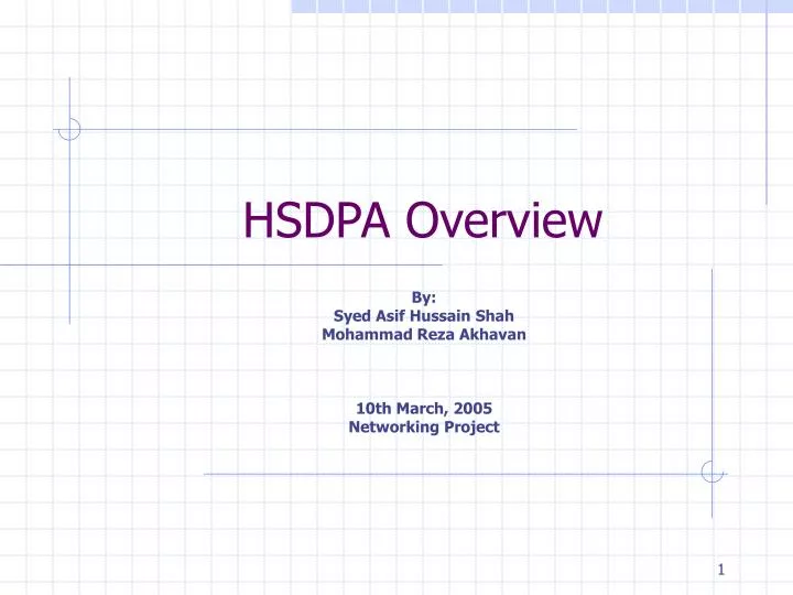 hsdpa overview