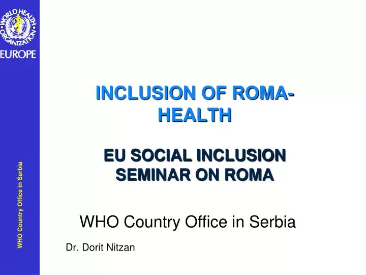 inclusion of roma health eu social inclusion seminar on roma