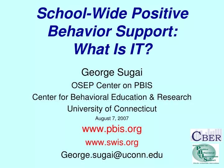 school wide positive behavior support what is it
