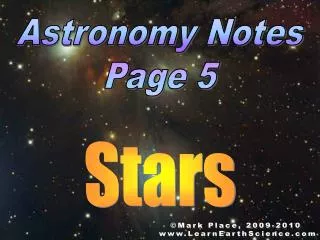 Astronomy Notes Page 5