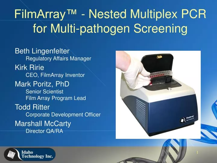 filmarray nested multiplex pcr for multi pathogen screening