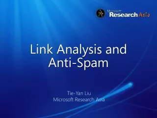 Link Analysis and Anti-Spam