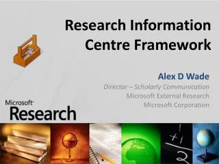Research Information Centre Framework