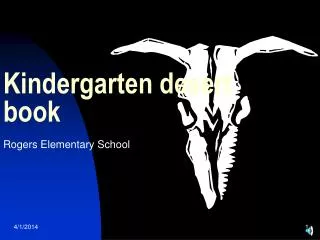 Kindergarten desert book