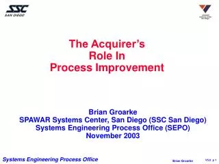 The Acquirer’s Role In Process Improvement