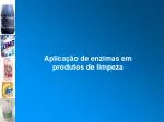 Aplicação de enzimas em produtos de limpeza - slide 1