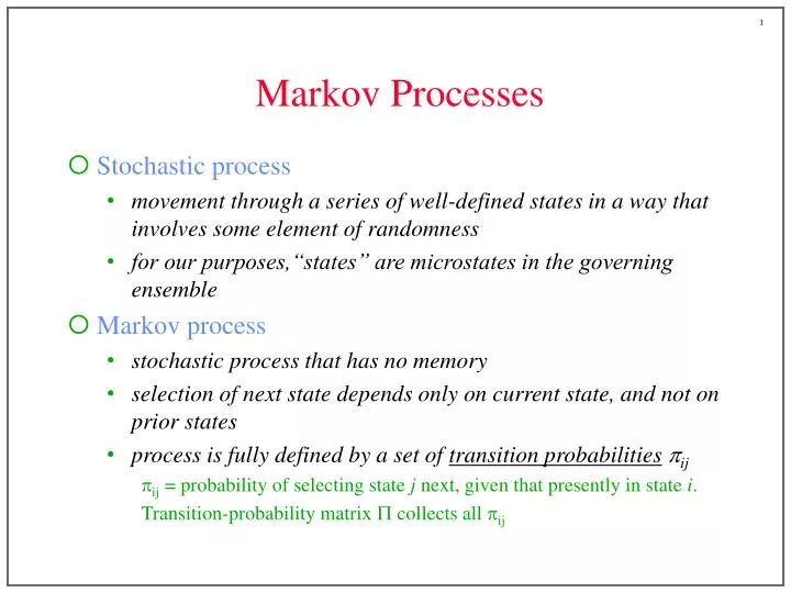 markov processes