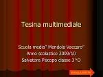 Tesina multimediale - slide 1