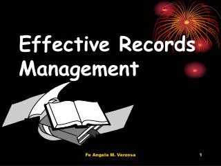Effective Records Management