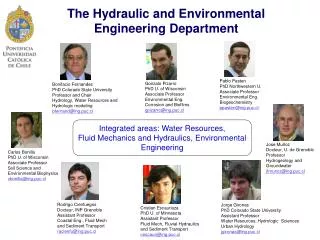 The Hydraulic and Environmental Engineering Department