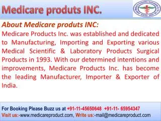 Ophthalmic Products Manufacturers