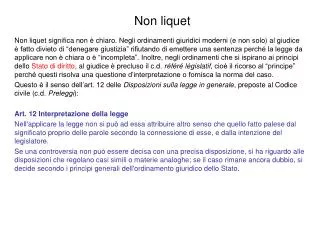 non liquet