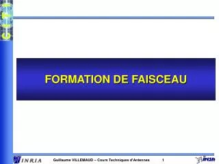 FORMATION DE FAISCEAU