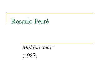 rosario ferr