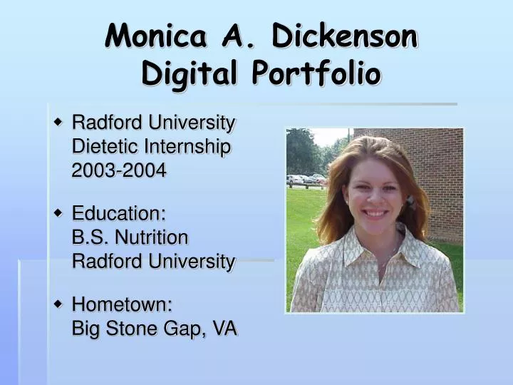 monica a dickenson digital portfolio