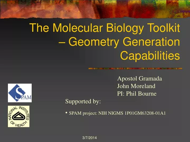 the molecular biology toolkit geometry generation capabilities
