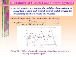 11. Stability of Closed-Loop Control Systems
