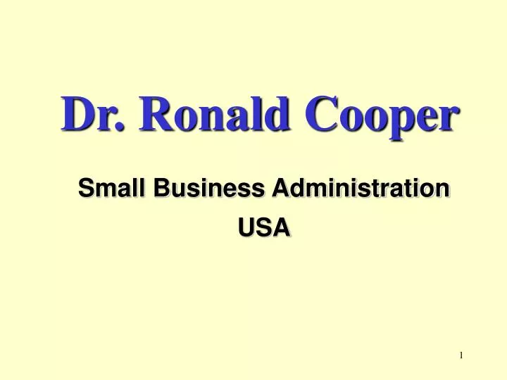 dr ronald cooper