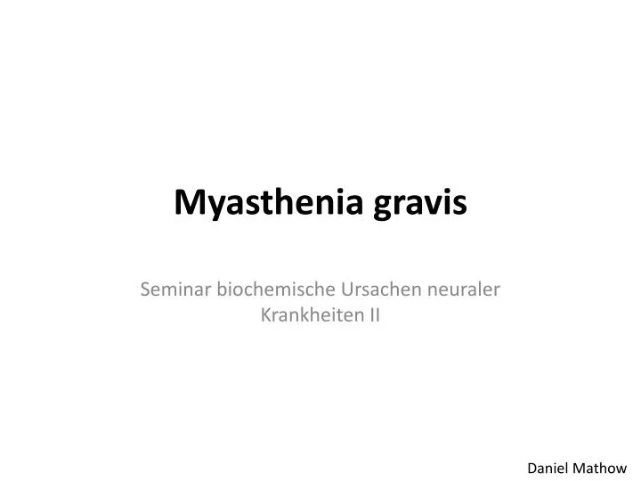 myasthenia gravis