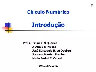 Cálculo Numérico