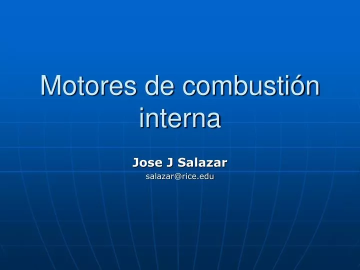 motores de combusti n interna