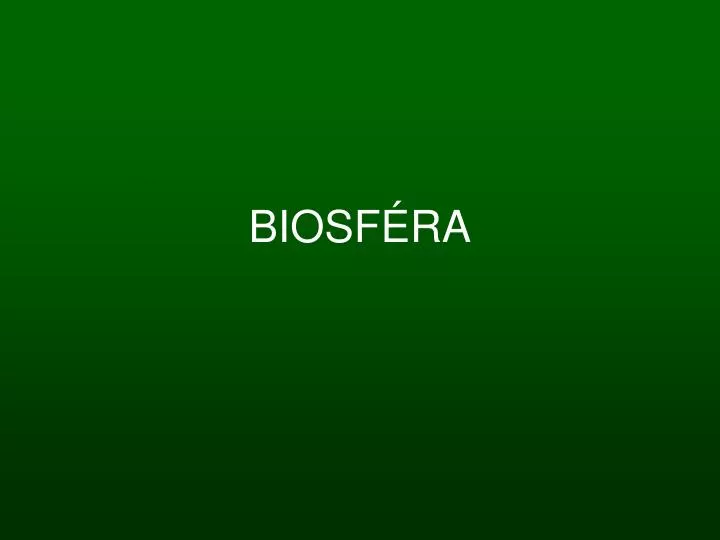 biosf ra