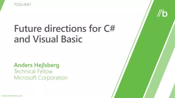 future directions for c and visual basic