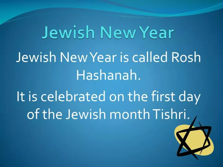 jewish new year
