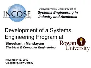 Development of a Systems Engineering Program at