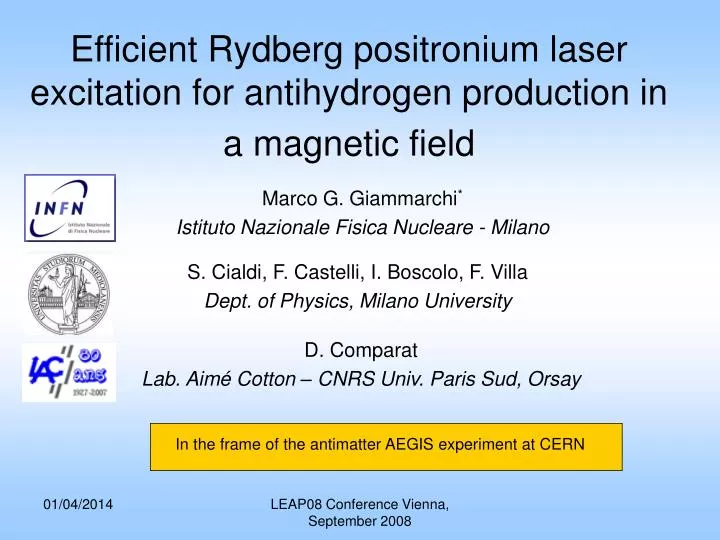 efficient rydberg positronium laser excitation for antihydrogen production in a magnetic field