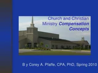 Church and Christian Ministry Compensation Concepts